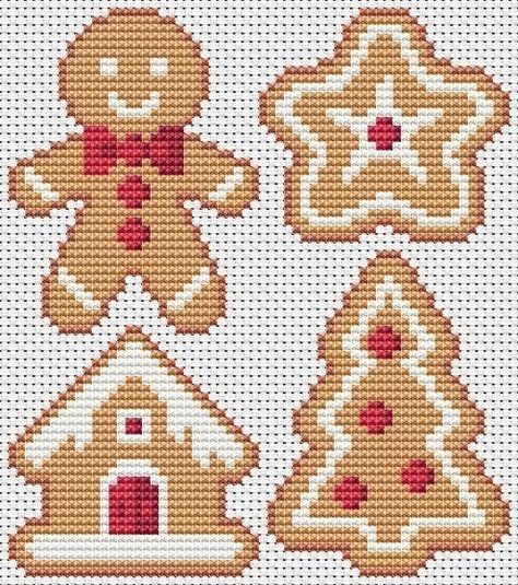 Christmas Cross Stitch Patterns Free, Free Cross Stitch Charts, Holiday Cross Stitch, Xmas Cross Stitch, Butterfly Cross Stitch, Cross Stitch Christmas Ornaments, Completed Cross Stitch, Pola Kristik, Mini Cross Stitch