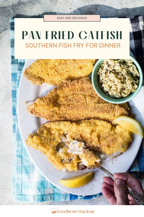 This classic Southern Fish Fry is the ultimate comfort food for your next Main Course. Tender catfish fillets are bathed in tangy buttermilk, then coated in a crispy cornmeal crust and pan-fried to golden perfection. It's a true taste of American cuisine that's both easy and delicious. Pair with homemade coleslaw and sautéed greens for a complete meal that'll transport you straight to a cozy Southern kitchen. Visit our website to get our full Pan Fried Catfish recipe! Southern Fish Fry Recipe, Southern Fish Fry, Pan Fried Catfish, Fried Catfish Recipe, Fried Fish Batter, Sautéed Greens, Tangy Coleslaw, Catfish Fillets, Fried Catfish Recipes