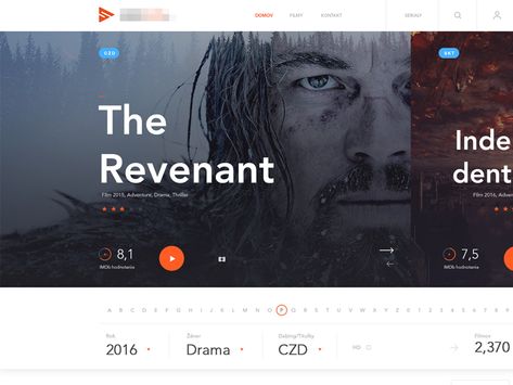 Online service watching movies by Andrej Krajčir on Dribbble Create A Website, Go Pro, Watching Movies, The Revenant, Online Service, Free Trial, Creative Professional, Drama, Movie Posters