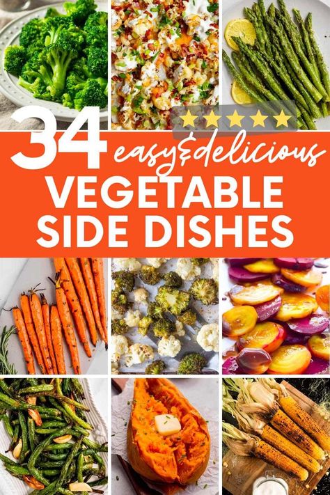 Grilled Veggie Recipes, Side Dishes For Summer, Easy Healthy Side Dishes, Best Vegetable Recipes, Veggies Recipes, Easy Vegetable Side Dishes, Easy Mashed Potatoes, Side Dishes For Chicken, Easy Vegetable