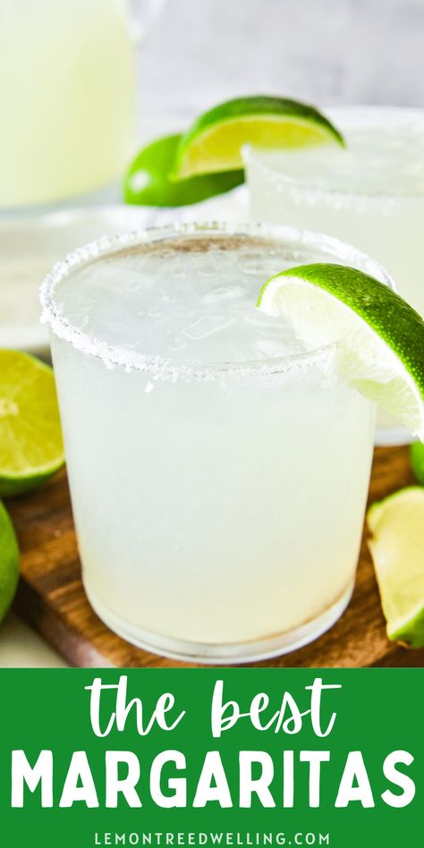 Margaritas On The Rocks, Non Alcoholic Margarita, Best Margaritas, Best Margarita, Easy Margarita Recipe, Best Margarita Recipe, Classic Margarita Recipe, Homemade Margaritas, Traditional Margarita