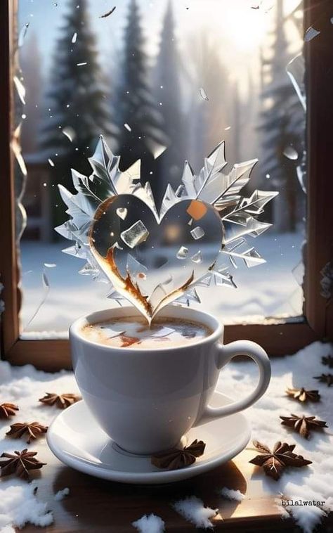 Good Morning Winter Coffee, Winter Morning Coffee, 3d Render Art, Coffee Good Morning, Forgotten Things, 3 D Art, Candy Photoshoot, Render Art, Good Morning Winter