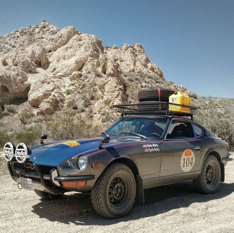 Offroad 240Z Safari Car, Offroad Cars, Datsun Car, Adventure Car, Datsun 240z, Lifted Cars, Concept Car Design, Classic Sports Cars, On A Boat