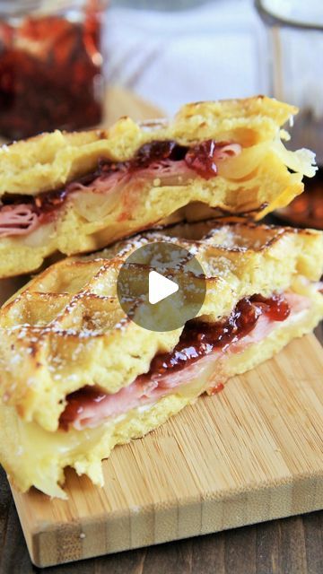 Salty Waffles, Dinnerideas Healthy, 10 Dollar Meals, Cheese Waffles, Frozen Waffles, Waffle Sandwich, Keto Dinners, Monte Cristo, Swiss Cheese