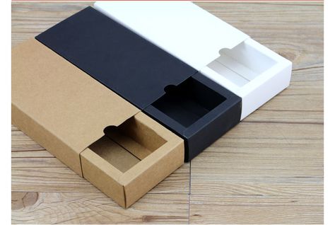 Essential Oil Packaging, Paper Drawer, Black Kraft Paper, Oil Packaging, Tea Crafts, Slide Box, Kraft Packaging, Jewerly Boxes, Perfume Packaging