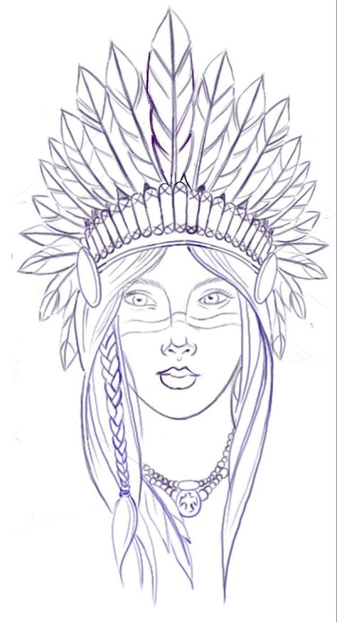 Art Drawings Tattoo, Indian Drawing, Native American Drawing, Traditional Tattoo Designs, Native American Tattoo, Face Stencils, Native American Tattoos, Stencil Outline, Coloring Pages Inspirational