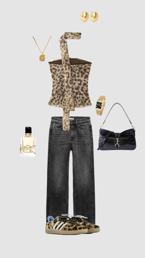 #outfit #outfitinspo #cuteoutfits #leopardprint #leopardprintoutfit #cheetah #cheetahprint Cheetah Girls Outfits, Leopard Print Outfits, Cute Preppy Outfits, Girls Outfits, Preppy Outfits, Aesthetic Outfits, Cheetah Print, Leopard Print, Girl Outfits