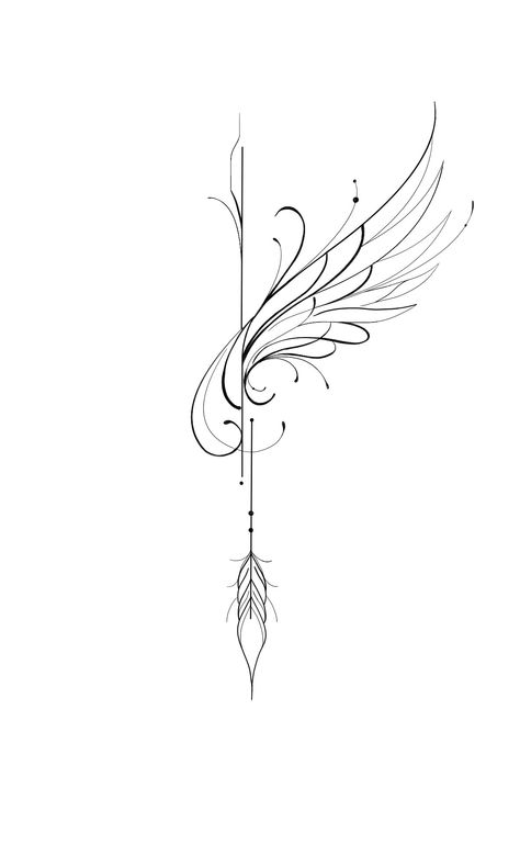 Phoenix Feather Tattoos For Women, Reborn Tattoo Symbols, Meaningful Arrow Tattoos For Women, Tattoo Ideas Sagittarius, Pheonix Tattoo For Women, A Phoenix Tattoo, Tattoo Sagittarius, Delicate Tattoo Ideas, Phoenix Tattoo Feminine