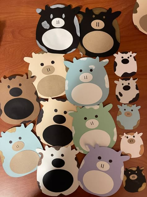 Cow Door Decorations Classroom, Cow Door Decs, Cow Themed Classroom Ideas, Door Tag Ideas Resident Assistant, Summer Door Decs Ra, Cricut Door Decs, Halloween Door Decs Ra, Cow Bulletin Board Ideas, Ra Door Decks