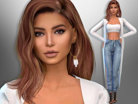 Elvana Gjata, Sims 4 Tsr, Mod Hair, Pelo Sims, Sims 5, Free Sims 4, Sims 4 Characters, Sims 4 Downloads, Sims 4 Toddler