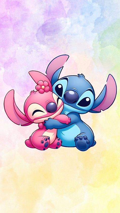 Stitch And Angel Wallpaper Iphone, Stitch Angel Wallpaper, Cute Stitch And Angel Wallpaper, Stitch X Angel, Stitch Iphone Wallpaper, Stitch And Angel Wallpaper, Lilo And Stitch Wallpaper, Disney Characters Stitch, Wallpaper Stitch