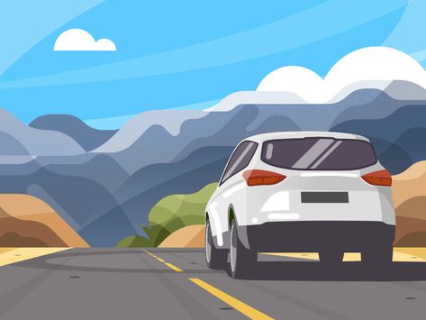 Car on the road - infographic header by Siege Media Storyboard Film, Road Drawing, Car On The Road, Storyboard Examples, Storyboard Ideas, Car Logo Design, Sandakan, Storyboard Illustration, The Artist Movie