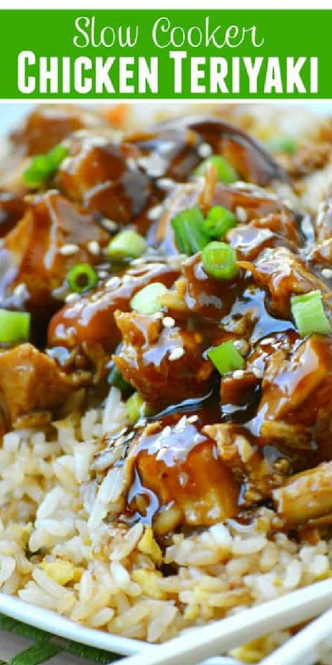 Slow Cooker Chicken Teriyaki | The Best Blog Recipes Slow Cooker Chicken Teriyaki, Crockpot Teriyaki Chicken, Crockpot Teriyaki, Teriyaki Chicken Crock Pot, Chicken With Vegetables, Teriyaki Chicken And Rice, Slow Cooker Teriyaki Chicken, Easy Teriyaki Chicken, Teriyaki Recipe