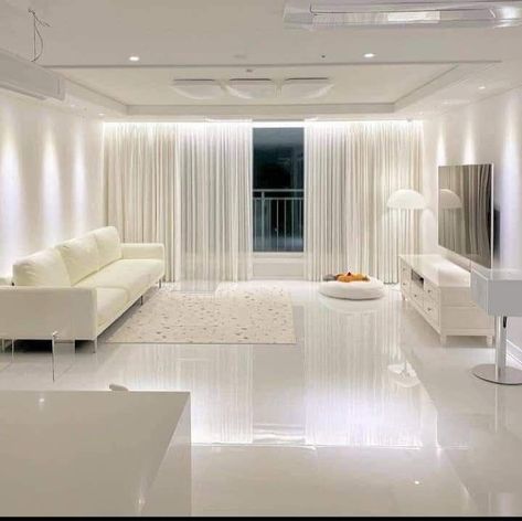 Korean Apartment Interior, White House Interior, White Apartment, Living Room Design Decor, Door Gate, Minimalist Room, White Living, White Living Room, Room Design Bedroom