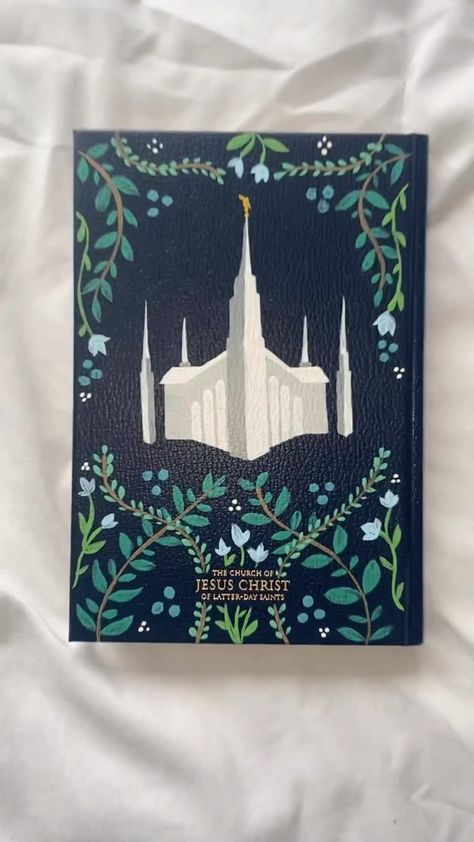 Painted Scriptures by Phoebe (@calligrapheebs) • Instagram photos and videos Painted Scriptures Book Of Mormon, Book Of Mormon Painting, Painted Scriptures, Book Of Mormon Painted Cover, Painted Book Of Mormon, Instagram Las Vegas, Lds Crafts, Book Of Mormon Scriptures, Scripture Painting