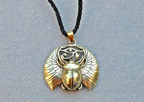 Anchor Pendant Gold, Egyptian Sun God, Egyptian Sun, Eye Of Ra, Unusual Necklace, Anchor Pendant, Scarab Beetle, Sun God, Cherry On Top