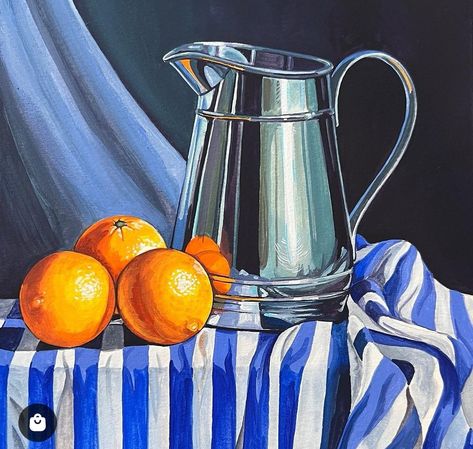 Still Life Drawing Colour Oil Pastel, Elementary Drawing, Metal Drawing, Big Painting, Life Paint, Still Life Fruit, Object Drawing, Colour Pencil, Still Life Drawing