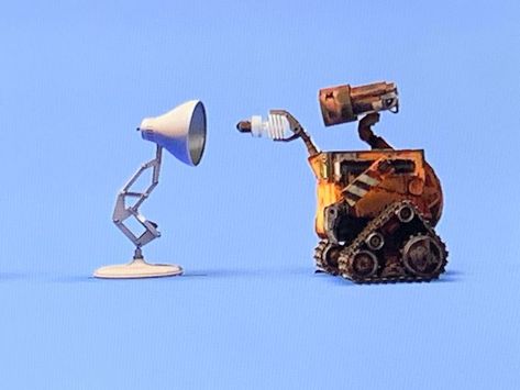 In The Pixar Logo After The Credits Of Wall-E, Wall-E Replaces Luxo Jr.’s Lightbulb With An Environmental Friendly Bulb After His “Round” Bulb Goes Out Pixar Lamp, Planet Logo, Recent Movies, Opening Credits, Wall E, Pixar Movies, Finding Nemo, Environmental Friendly, Marvel Movies