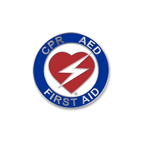 First Aid CPR AED-Certified Lapel Pin | AED Superstore Cpr Business, Cpr Aed Training, Cpr Poster, Learn Cpr, First Aid Cpr, Shortness Of Breath, Cpr, Buick Logo, Affordable Gifts