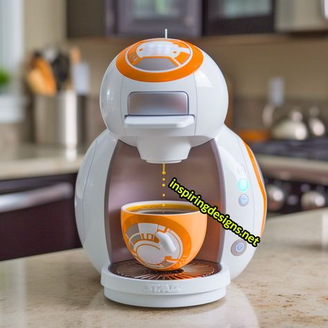 These Star Wars Kitchen Appliances Belong In Every Star Wars Geek’s Home Star Wars Appliances, Star Wars Kitchen Theme, Star Wars Kitchen, Roomba Vacuum, Star Wars Room, Star Wars Decor, Space Adventure, Bb 8, Jar Diy