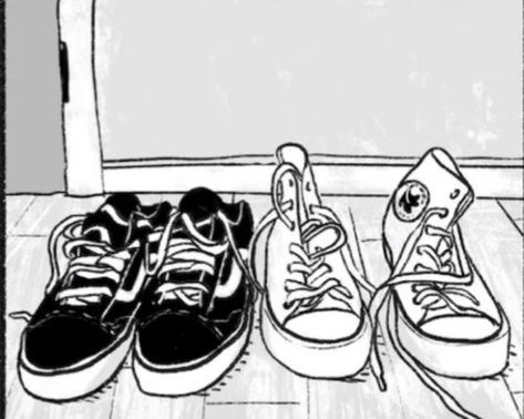 charlies converse and nicks vans Heartstopper Become Human, Community Series, Converse, Black And White, Human, White, Black