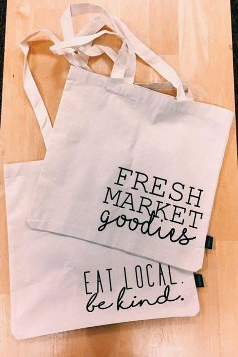 Quotes Canvas, Totes Ideas, Minimalist Tote Bag, Canvas Bag Design, Minimalist Tote, Bag Quotes, Vinyl Bag, Pack Bag, Farmers Market Bag