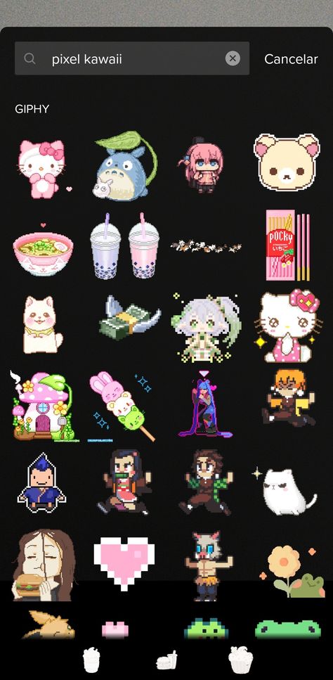 Kawaii pixel sticker from tiktok 🐱 Anime Stickers Instagram, Cute Tiktok Stickers Search, Tiktok Stickers Search, Kawaii Instagram Stickers, Insta Codes Sticker, Instagram Cute Stickers, Instagram Sticker Codes, Tiktok Stickers, Minecraft Stickers