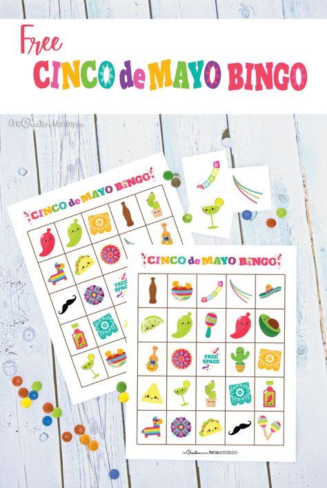 May Crafts, Bingo For Kids, Bingo Sheets, Printable Board Games, Free Games For Kids, 5 De Mayo, Daycare Activities, Bingo Printable, Game Boards