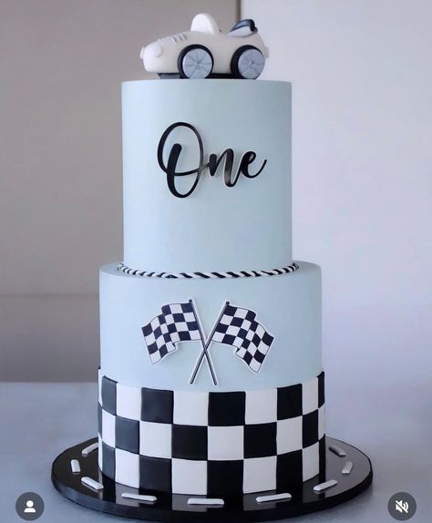 1st Birthday Cake Car Theme, First Birthday Race Car Cake, Two Fast Desserts, Car Themed Birthday Party Cake, Fast One Cake Ideas, Two Fast Birthday Cake Ideas, Too Fast Birthday Cake, 2 Fast Birthday Party Cake, Mickey Racers Birthday Party