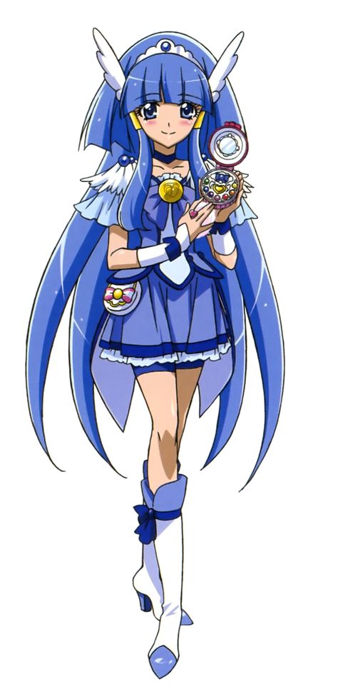 Reika Aoki, Glitter Force Cosplay, Glitter Breeze, Aura Azul, Smile Precure, Glitter Force Characters, Glitter Force Toys, Harley Quinn Illustration, Glitter Converse