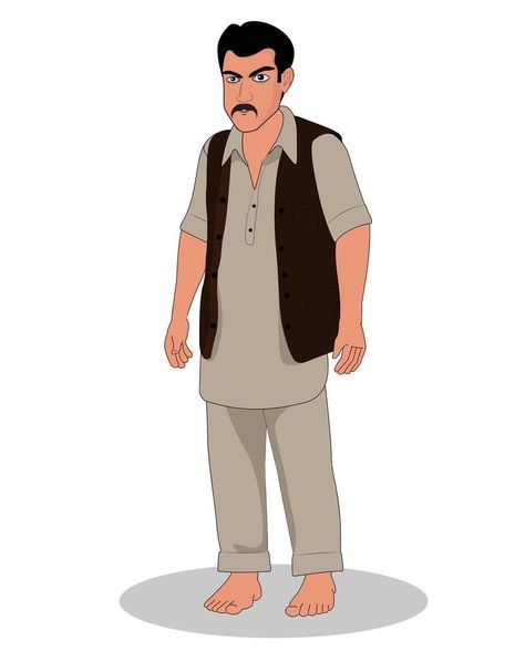 Indian angry young man cartoon character design for animation 2d Male Character, Indian Man Character Design, Indian Cartoon Characters, 2d Animation Characters, Indian Character Design, Cartoon Man Character, Walking Character, Character Design For Animation, 2d Cartoon Character