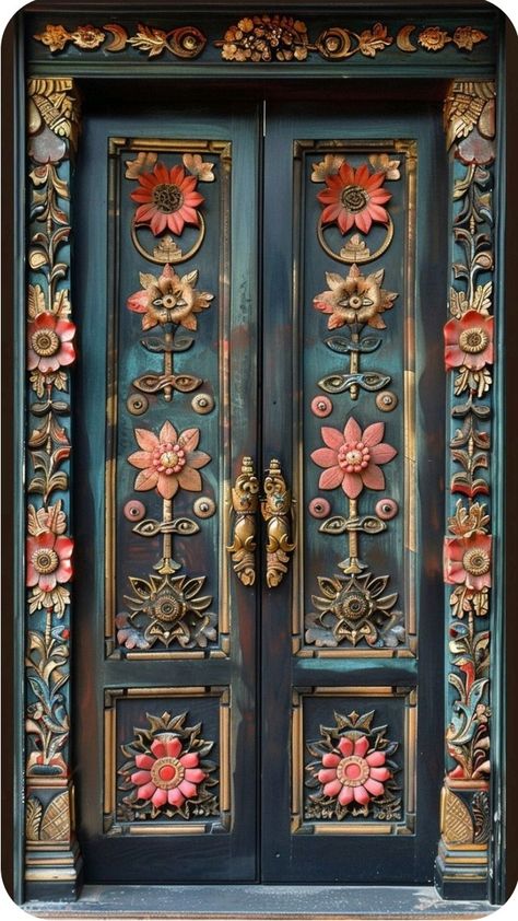 Fancy Door Design, Rajasthan Painting, Minimalist Furniture Design, When One Door Closes, Gorgeous Doors, Building Front, Porte Cochere, Yellow Doors, Cool Doors