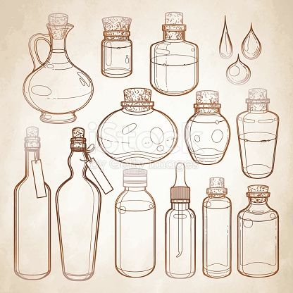 Paper Vector, Bottle Drawing, Grunge Paper, Prop Design, Bottle Design, Art Drawings Sketches, Art Reference Photos, Drawing Inspiration, Drawing Reference