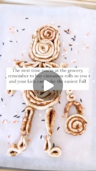 KATIE CORLEY on Instagram: "Comment LINK for recipe tips. 💀  NO BONES ABOUT IT! The easiest cinnamon roll skeleton we ever did create! Weezie LOVED this activity and we had a blast making it together.   Watch til the end and Screen shot the full skeleton if you need a guide or get creative! You can’t go wrong with this spooky treat." Skeleton Cinnamon Rolls, Full Skeleton, No Bones About It, Spooky Treats, Easy Cinnamon, Easy Fall, Cinnamon Buns, Cinnamon Roll, Having A Blast