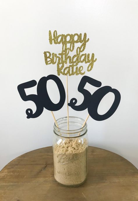 50th Birthday Table Decorations, Centerpieces Birthday, 1 Happy Birthday, Birthday Party Table, Graduation Party Centerpieces, Party Table Centerpieces, Birthday Table Decorations, Tinkerbell Party, Cha Bar