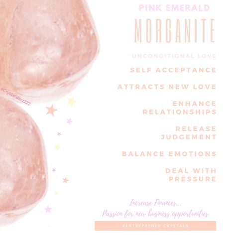 Pink Morganite Crystal Meaning, Morganite Crystal Meaning, Morganite Meaning, Crystals For Travel, Crystal Knowledge, Crystal Cards, Morganite Crystal, Crystal Magick, Divination Runes