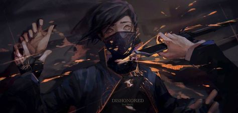 Dishonored Emily, Corvo Attano, Emily Kaldwin, Dishonored 2, Dishonored, Bioshock, Funny Messages, Dark Fantasy Art, Dark Fantasy