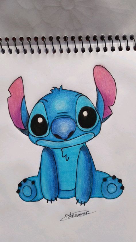 Stiches Dessin, Stitch Disney Drawing, Cute Thing To Draw, Drawing Ideas Markers, Stitch Sketch, Stitch Drawings, Disney Character Drawings, Cartoon Drawings Disney, Lilo And Stitch Drawings