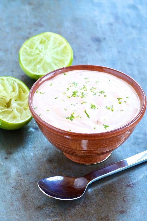 Chipotle Lime Crema — The Fountain Avenue Kitchen Chipotle Lime Crema, Recipe For Chili, Crema Recipe, Southwest Recipes, Chipotle Crema, Lime Crema, Chili Lime Chicken, Salsa Recipes, Chipotle Sauce