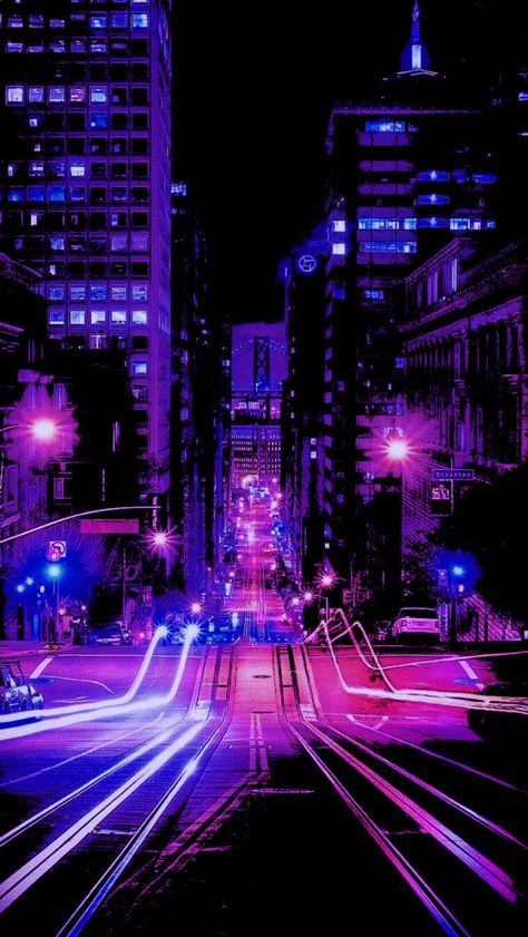 Pink Themed Wallpaper Aesthetic, Purple Neon Wallpaper, Neon Purple Aesthetic Wallpaper, Pink Cyberpunk Wallpaper, City Aesthetic Purple, Neon City Wallpaper, Neon Cyberpunk Aesthetic, Purple Cyberpunk Wallpaper, Purple City