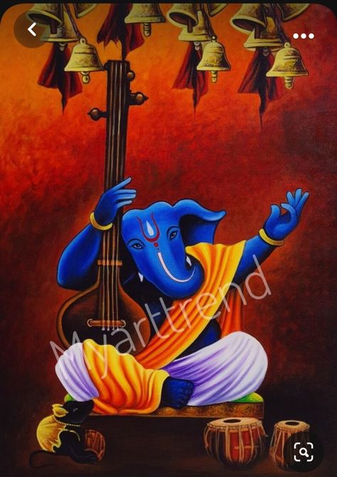 Creative Ganesha Painting, Ganapati Painting Canvases, Ganpati Paintings Easy, Morden Art Paintings, Ganpati On Canvas, Abstract Ganesha Painting Acrylics, Ganpati Art Paintings, Ganesh Art Paintings Beautiful, Ganesh Art Paintings Acrylics