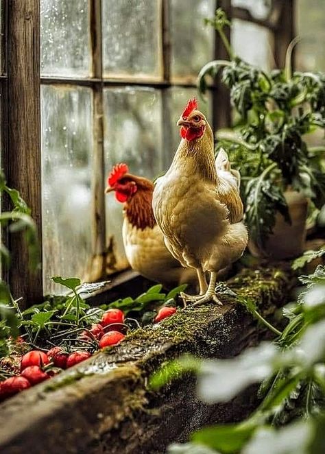 Rural Life Aesthetic, Farm Animals Aesthetic, Hobby Farm Aesthetic, Rustic Greenhouses, Backyard Farm, Pecking Order, Farm Pictures, Urban Chickens, Nature And Animals