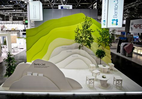 <p><span style='font-size: 12px;'>Realization of exposition - trade fair Gifa 2011 /Düsseldorf/.</span></p> <p><span style='font-size: 12px;'>The central motif for the booth becomes stylised scenic landscape – it refers to valuable natural resources and to new ecological products of the company. Absence of products themselves is substituted by bird songs and murmurwoods that are amplifying the philosophy of exhibition itself which proposed formation of chill zone in a hectic atmosphere of the ex Simple Exhibition Design, Natural Exhibition Design, Event Interior Design, Nature Booth Design, Nature Exhibition Design, Simple Booth Design Exhibition, Exhibition Booth Design Simple, Booth Design Simple, Event Display Ideas