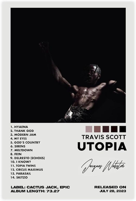 Fludrouid Travis Scott UTOPIA Album Poster Canvas Poster Bedroom Decor Sports Landscape Office Room Decor Gift Unframe-style Unframe-style08x12inch(20x30cm) Travis Scott Album Cover Poster, Utopia Album Cover Poster, Travis Scott Music Poster, Utopia Album Poster, Utopia Poster Travis Scott, Travis Scott Album Poster, Travis Scott Posters For Room, Travis Album Cover, Travis Scott Album Cover