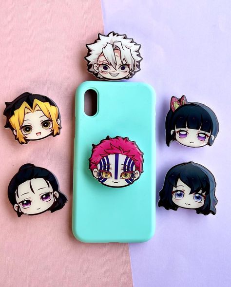 THE THREADIO| Anime Merch Shop on Instagram: “⏰New phone grips&Baby Boar shaker Drop Friday 07/01 5PM CT. Swipe➡️to see more phone grips pics since I can’t fit them all in one picture…” Cute Anime Merch, Pot Crafts, Stationary Supplies, Anime Phone, Clay Pot Crafts, Cute Stationary, Anime Merch, One Picture, Anime Crafts