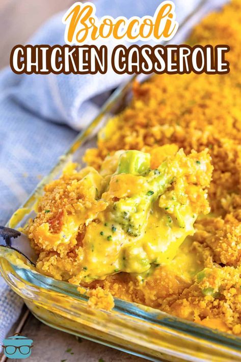 Ingredients ▢3 cups small-diced cooked chicken ▢12 ounces frozen broccoli florets defrosted ▢10.5 ounce can condensed cheddar cheese soup ▢10.5 ounce can condensed cream of chicken soup ▢1/4 cup mayonnaise ▢1/4 cup milk ▢8 ounces shredded cheddar cheese (divided use) ▢1 1/2 cups crushed Ritz crackers ▢1/4 cup unsalted butter, melted ▢dried parsley (for garnish, optional) Cook Mode Prevent your screen from going dark Instructions Preheat the oven to 375°F. Spray an 11×7-inch baking Broccoli Chicken Casserole, Super Easy Casseroles, Broccoli Cheese Casserole Recipe, Broccoli Cheddar Chicken, Broccoli Cheese Casserole, Cheese Soup Recipes, Broccoli Chicken, Broccoli Rice Casserole, Chicken Broccoli Casserole