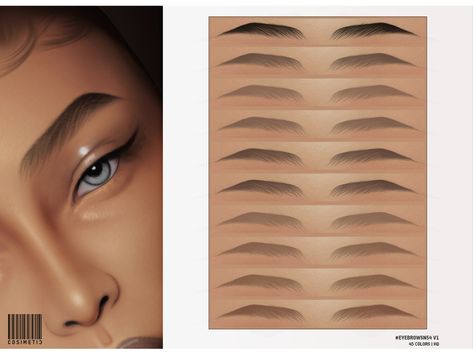 Sims 4cc Eyebrows, Sims 4 Realistic Eyebrows, Sims 4 Cc Eye Brows Patreon, Sims 4 Cc Alpha Eyes, The Sims Resource Skin Details, Ts4 Eyebrows Cc, Sims 4 Noses, Sims Eyebrows Cc, Eyebrow Sims 4 Cc