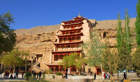 Mogao Grottoes Mogao Grottoes, Dunhuang, The Silk Road, Road Adventure, Great Wall Of China, China Travel, Silk Road, Natural Scenery, Cultural Experience