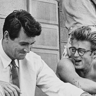 Richard Stabbert on Instagram: "Rock Hudson and James Dean photographed by Richard C. Miller, on the set of Giant, 1955" Rock Hudson, Richard Avedon, James Dean, Daisy Chain, Gay Art, Old Movies, Old Hollywood, Dean, Daisy