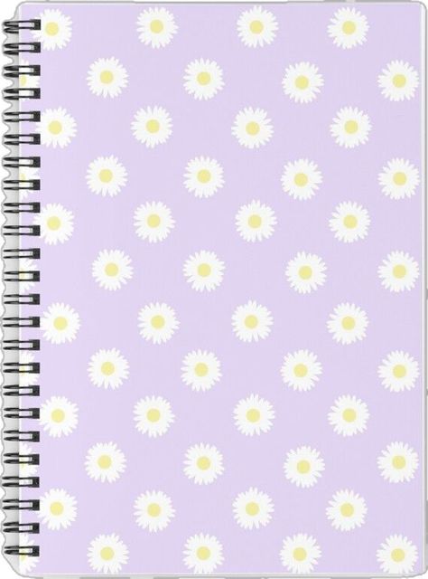 Purple Pastel Aesthetic, Cottagecore Journal, Digital Notebook Cover, Flower Cottagecore, Daisy Purple, Goodnotes Cover, Preppy School Supplies, School Bag Essentials, Preppy School